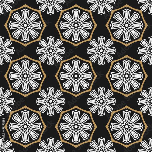 Floral Ceramic Tile Seamless Pattern