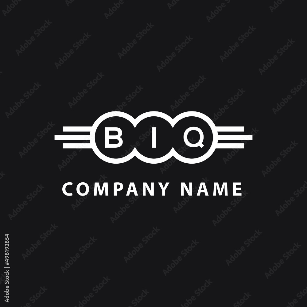 BIQ letter logo design on black background. BIQ creative initials letter logo concept. BIQ letter design. BIQ letter logo design on black background. BIQ creative initials letter logo concept. BIQ letter design.