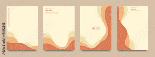 A set of laconic backgrounds with smooth lines.