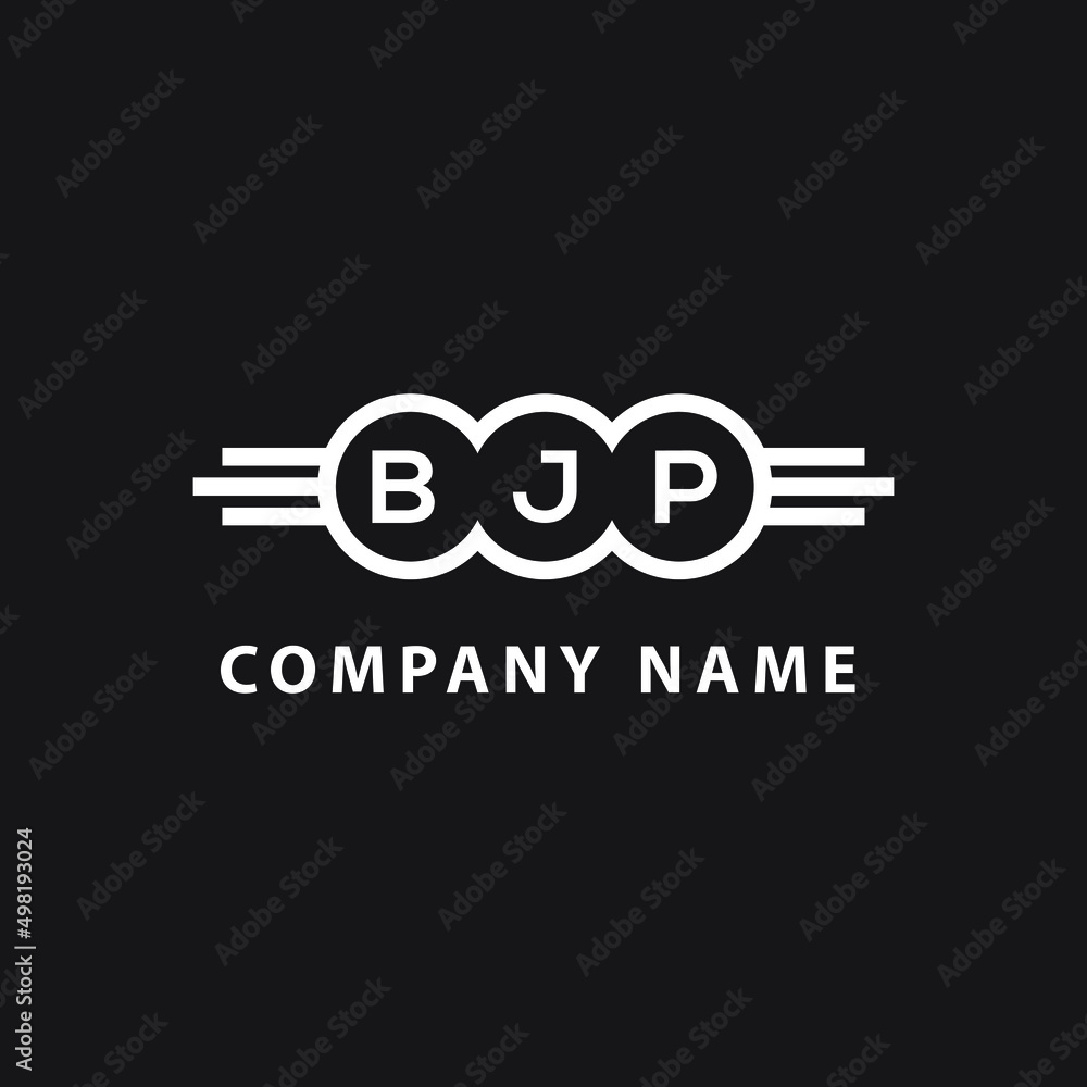 BJP letter logo design on black background. BJP creative initials letter logo concept. BJP letter design. BJP letter logo design on black background. BJP creative initials letter logo concept. BJP letter design.