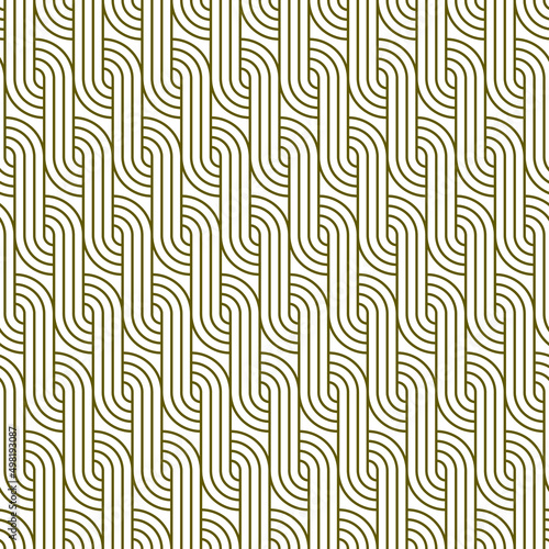 Seamless geometric ornament .Brown color lines.Great design for fabric,textile,cover,wrapping paper,background.