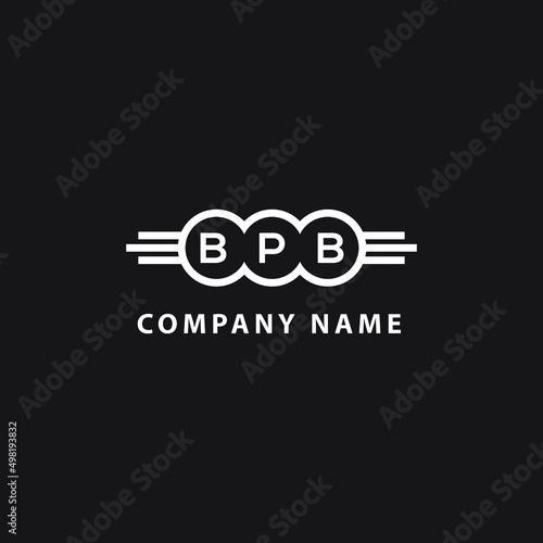 BPB letter logo design on black background. BPB creative initials letter logo concept. BPB letter design.