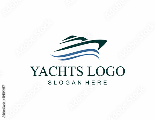 Luxury yachts logo template yachts charter branding