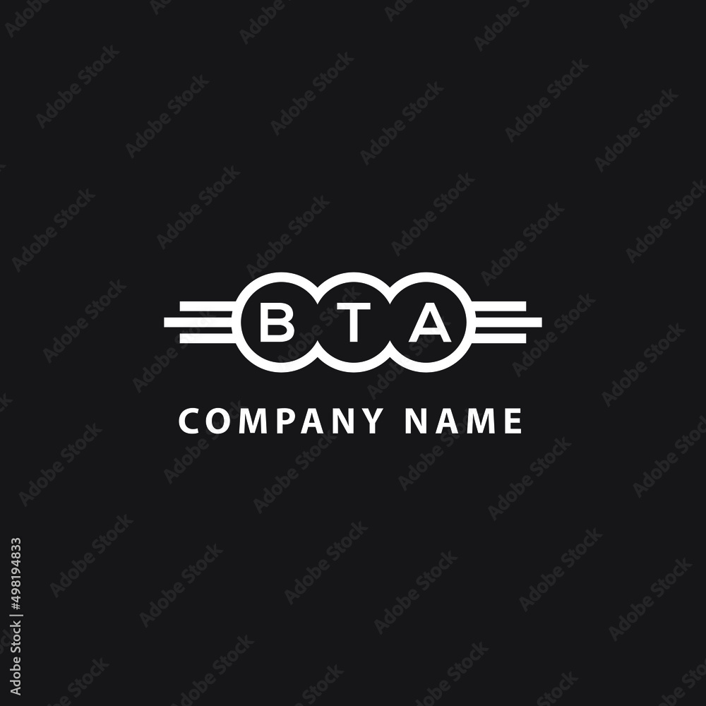 BTA letter logo design on black background. BTA creative initials letter logo concept. BTA letter design. BTA letter logo design on black background. BTA creative initials letter logo concept. BTA letter design.