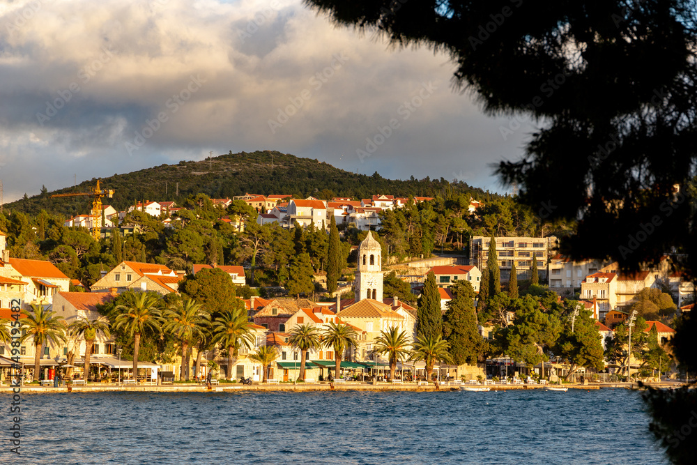 Cavtat - town on a coast of Adriatic sea in Dalmatia region. Croatia