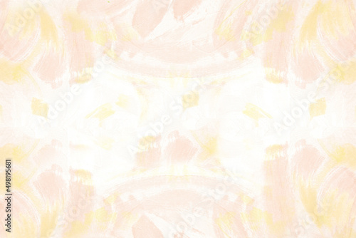 背景 テクスチャ 花 和紙 水彩 黄色 フレーム ベージュ