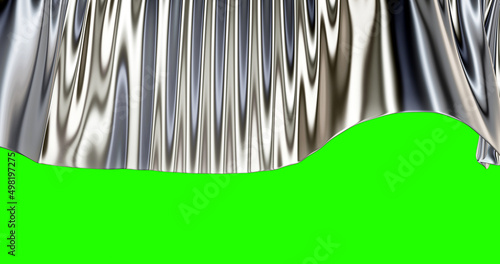 Canvas Print Vielfarbiges Wellenmuster, Hintergrund , Deko, Muster - 3D Rendering