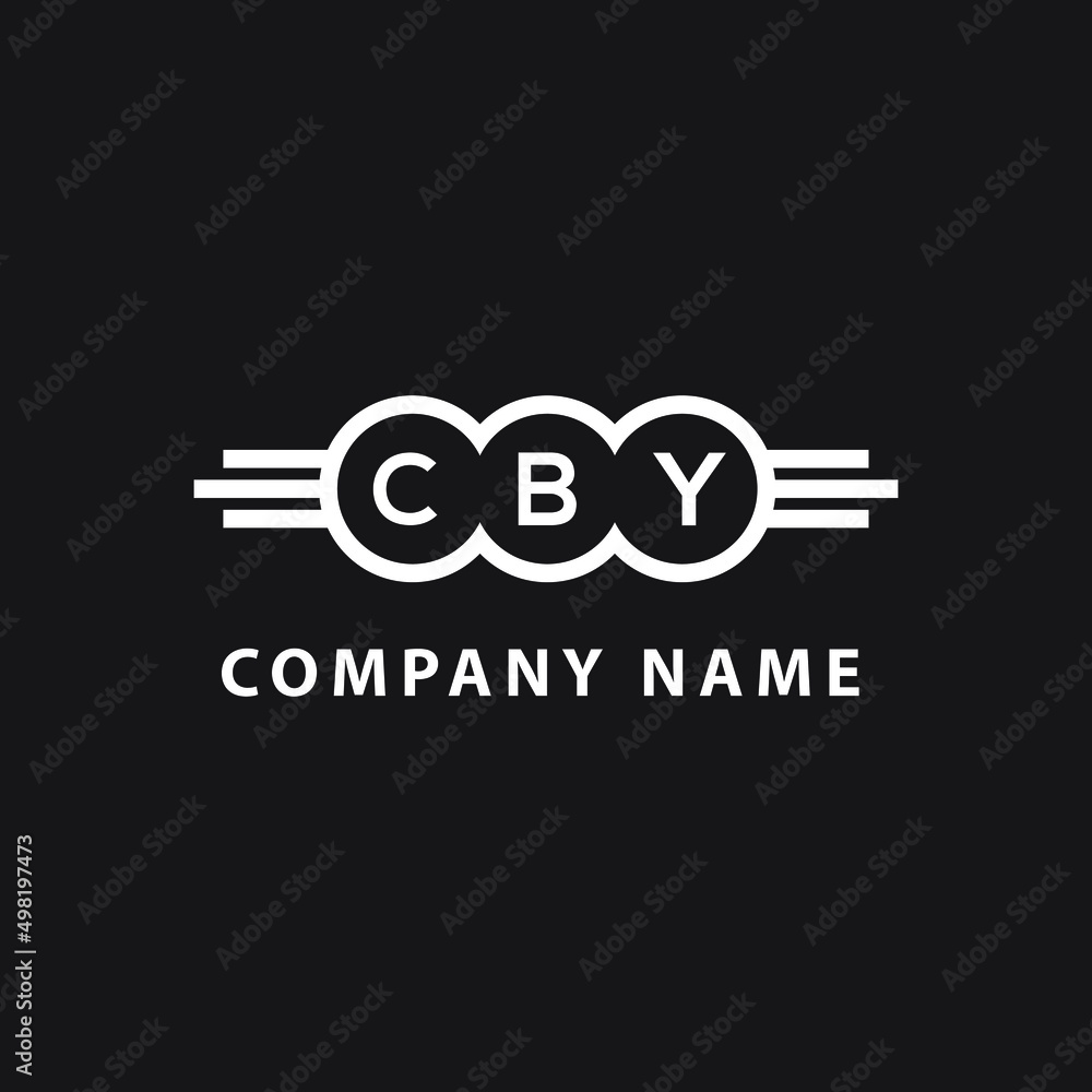 CBY letter logo design on black background. CBY creative initials letter logo concept. CBY letter design. CBY letter logo design on black background. CBY creative initials letter logo concept. CBY letter design.