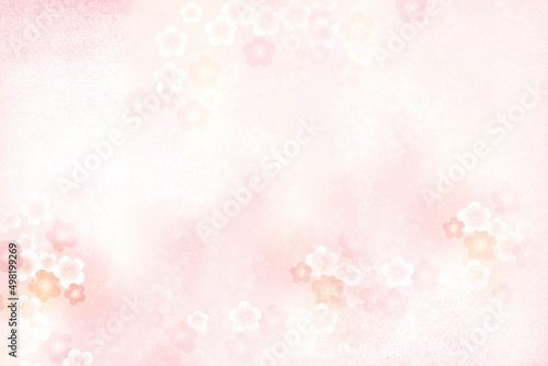 ピンクの桃色背景 春 ふんわり 壁紙