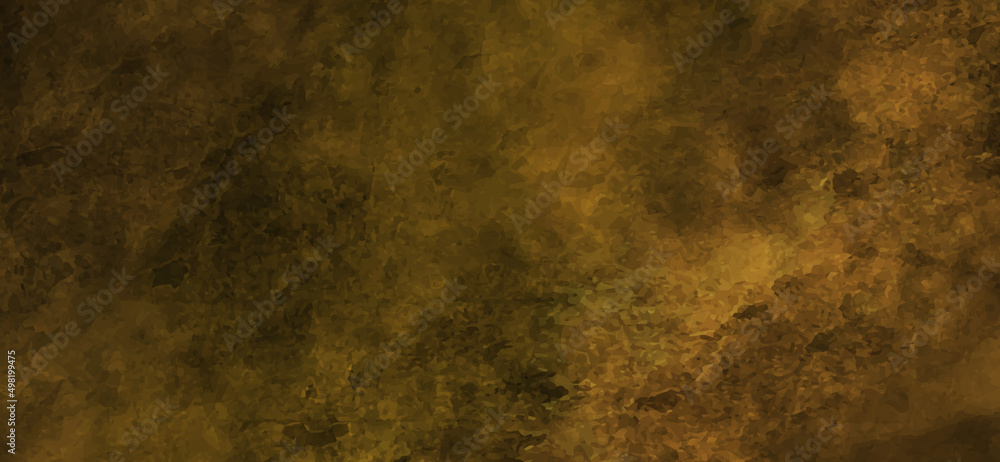 Abstract vintage grunge brown or black old wall cracked concrete background, Metallic rusty bronze metal texture, Golden or brown grunge dust particle and dust grain texture on white background.