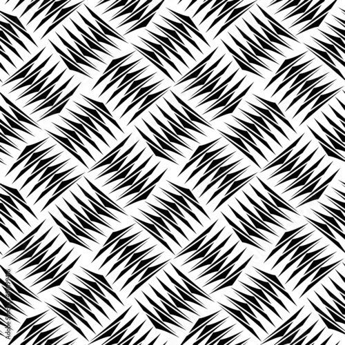 Seamless background. Design with manual hatching. Textile. Ethnic boho ornament. Vector illustration for web design or print.Black color lines.Great design for fabric,textile,cover,wrapping paper,back