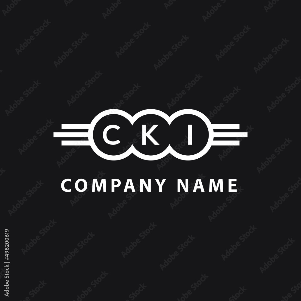 CKI letter logo design on black background. CKI creative initials letter logo concept. CKI letter design CKI letter logo design on black background. CKI creative initials letter logo concept. CKI letter design
