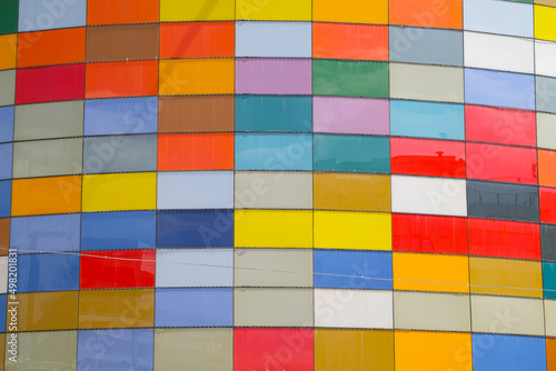 Colorful mosaic building wall © Tatonka
