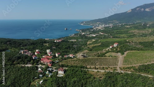 The Crimean coast is a zone of active farming and grape growing. photo