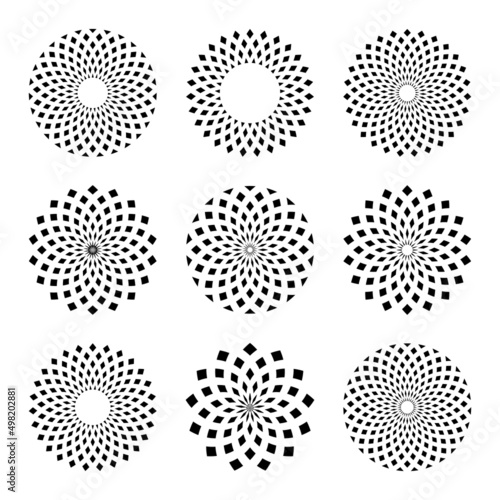 Abstract geometric circle p...