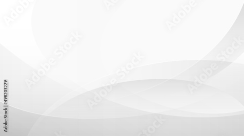 Fotografie, Obraz Abstract modern white and gray gradient curve background