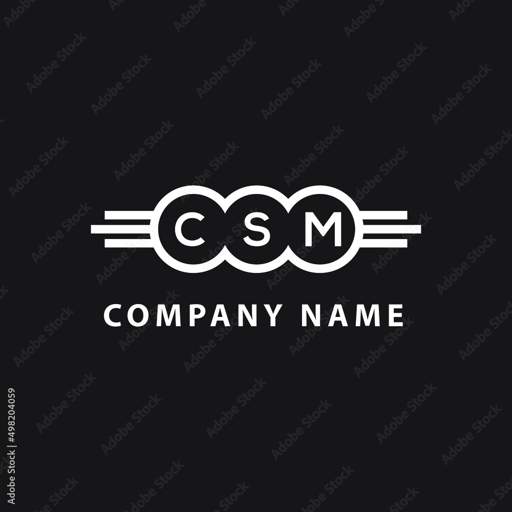 CSM letter logo design on black background. CSM creative circle letter logo concept. CSM letter design. CSM letter logo design on black background. CSM creative circle letter logo concept. CSM letter design.