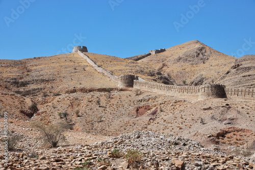 Ranikot Fort  Great Wall of Sindh  vinatge ruins in Pakistan
