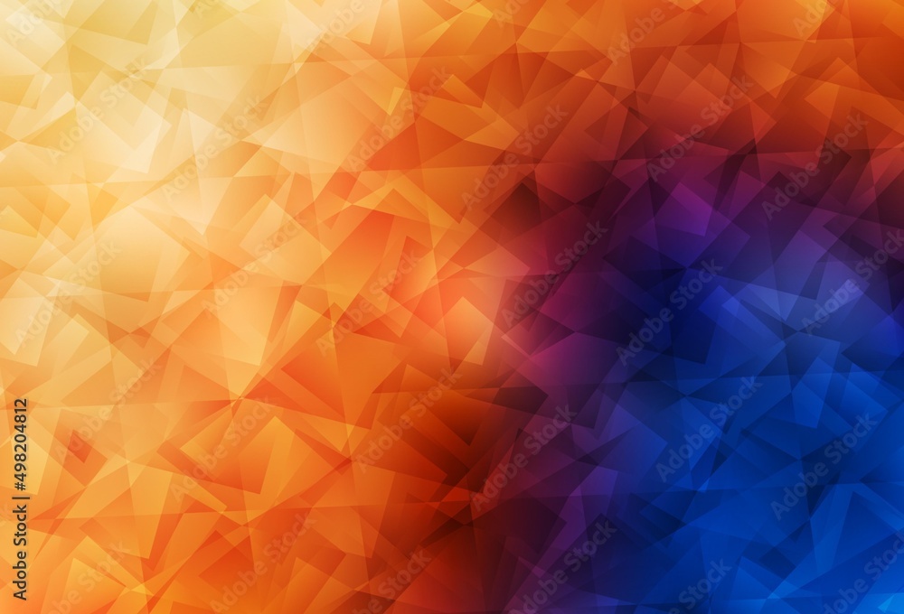 Obraz premium Light Blue, Yellow vector low poly background.