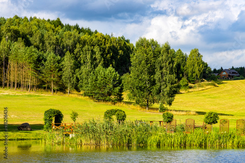 Obrazy Kaszuby  panorama-jeziora-wegleszynskiego-pejzaz-kaszubski