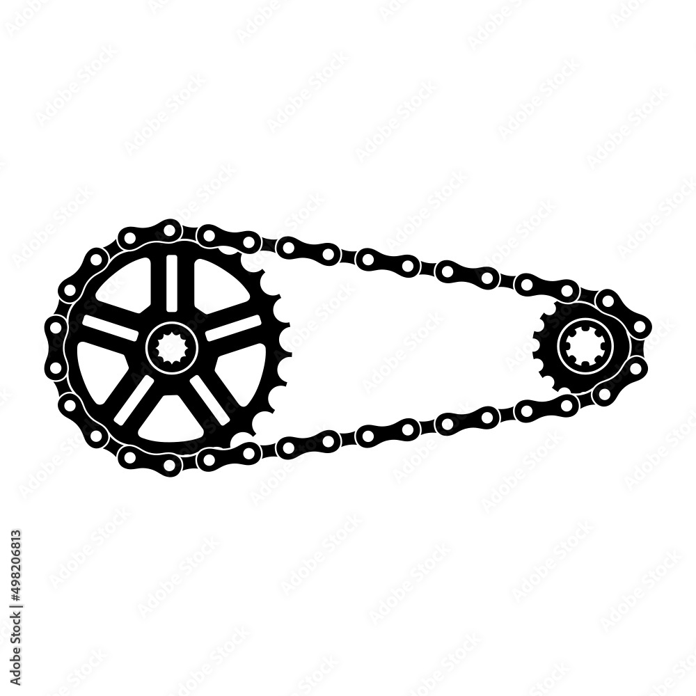 Bike gear and chain on sale