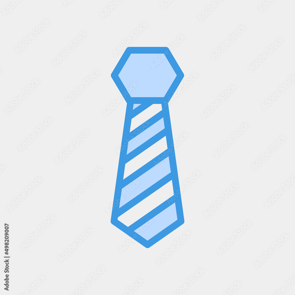 Necktie icon in blue style, use for website mobile app presentation Necktie icon in blue style, use for website mobile app presentation