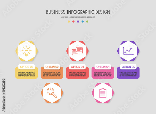 Concept of business infograph with options. Vector