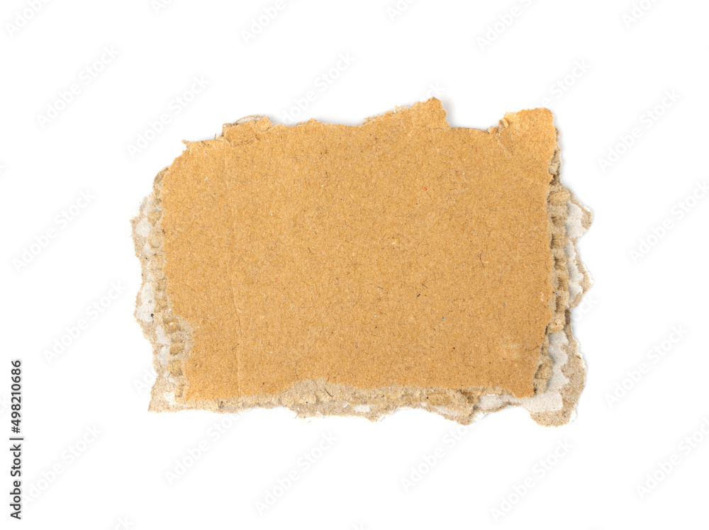 Cardboard, Carton, Ripped Kraft Paper, Wrapping Piece Cardboard, Carton, Ripped Kraft Paper, Wrapping Piece
