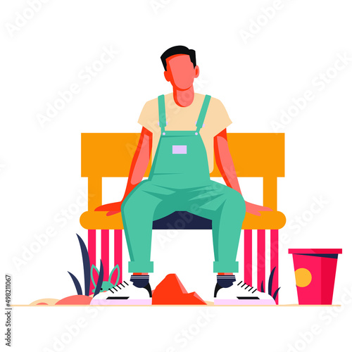 Awesome Best Graphic Flat Illustration