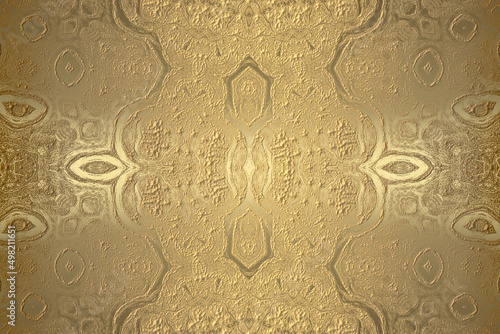 Golden Abstract  decorative paper texture  background  for  artwork  - Illustration