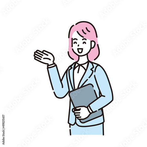 人物イラスト　線画