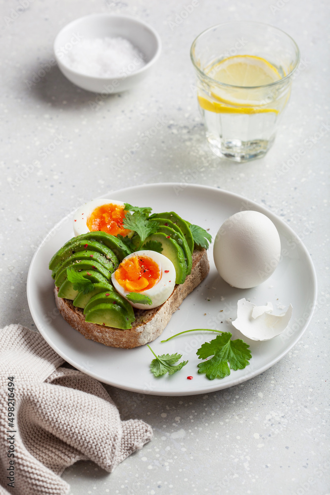 breakfast avocado sandwich with boiled egg breakfast avocado sandwich with boiled egg