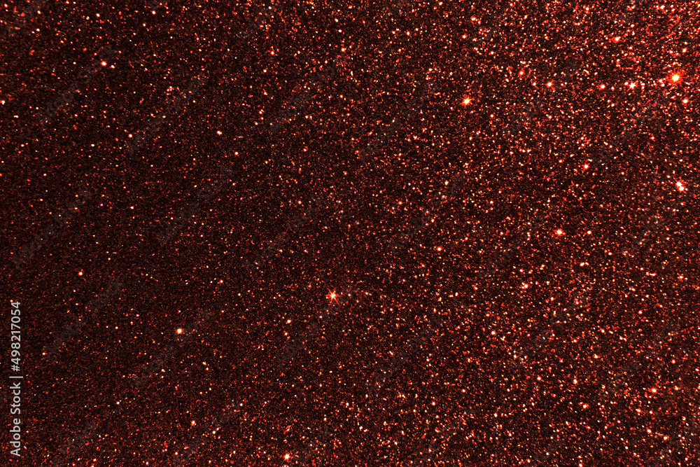 Galaxy space with stars. Red brown glitter sparkle light texture background. Starry night sky.
Galaxy space with stars. Red brown glitter sparkle light texture background. Starry night sky.