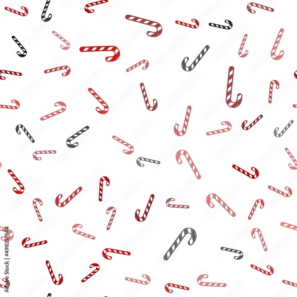 Light Red vector seamless texture with xmas sweets, candies. Light Red vector seamless texture with xmas sweets, candies.