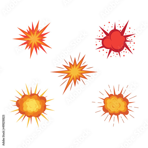 Explosion illustration vector