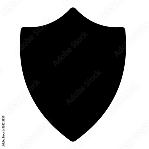 Free Download Shield Flat Icon Isolated On White Background - GFXLoad