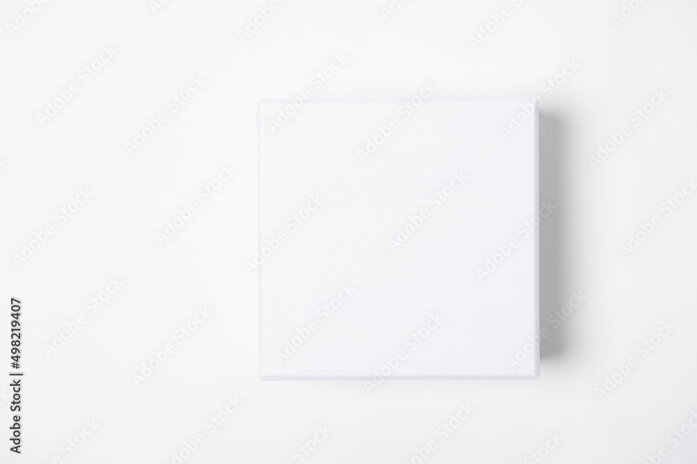 Fototapeta premium white cardboard box for product on a white background