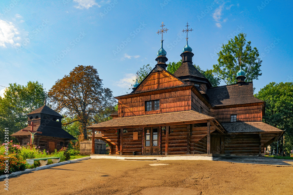 Medieval wooden Church of the Annunciation of the Blessed Virgin Mary, Kolomyia, Ivano-Frankivsk region, Ukraine