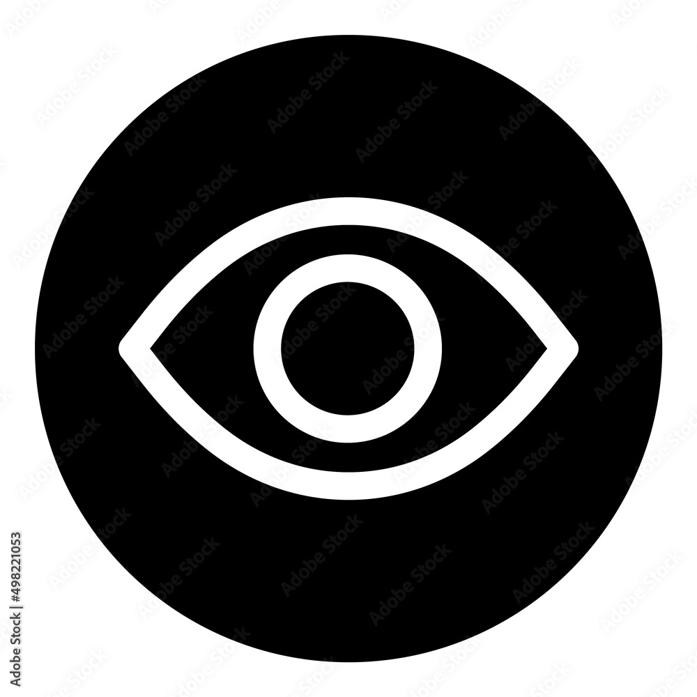 Eye Flat Icon Isolated On White Background Eye Flat Icon Isolated On White Background