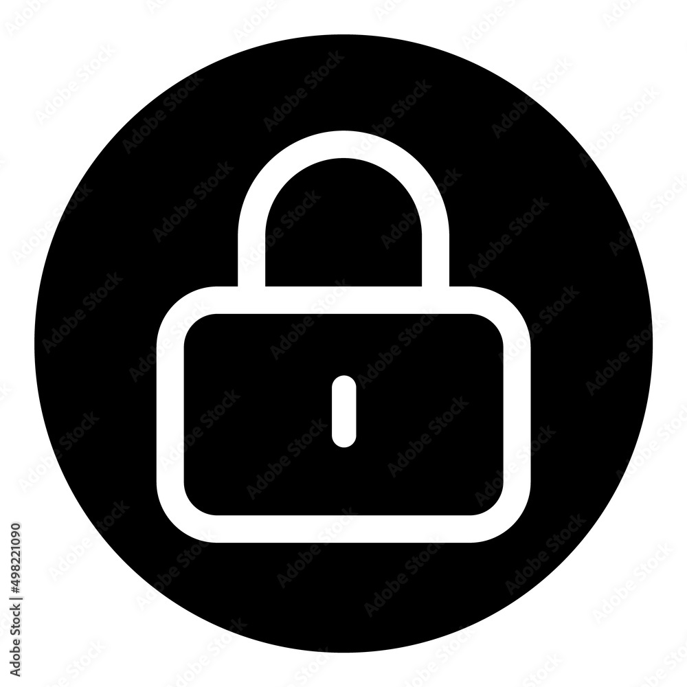 Lock Flat Icon Isolated On White Background Lock Flat Icon Isolated On White Background