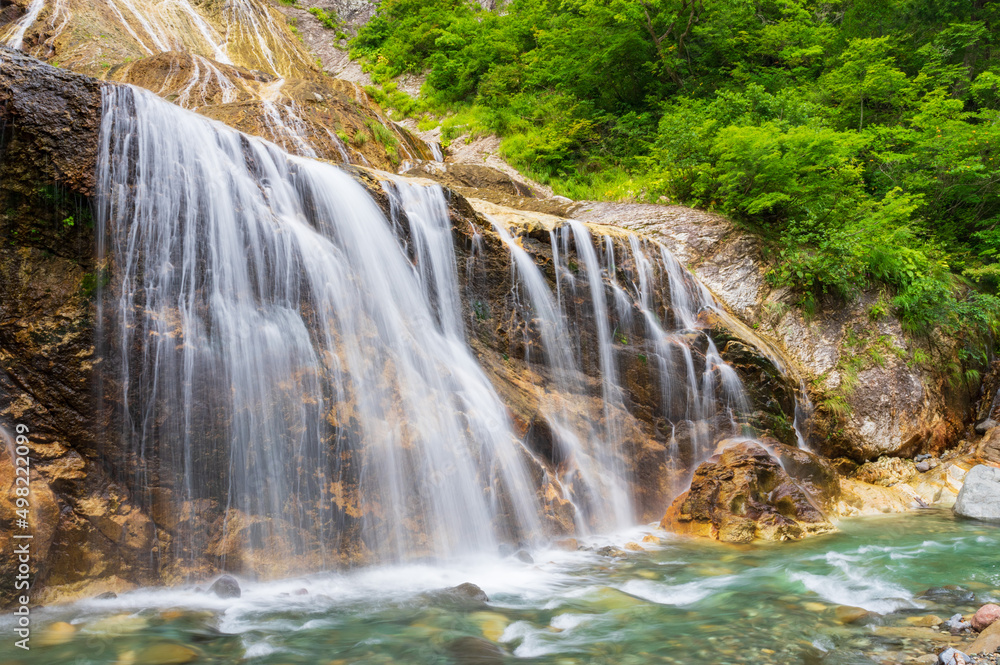 Obraz premium 白山白川郷ホワイトロード 姥ヶ滝