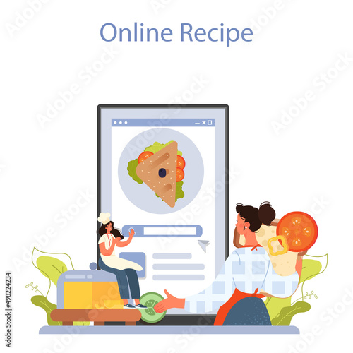 Sandwich online service or platform. Variety of delicious sandwiches