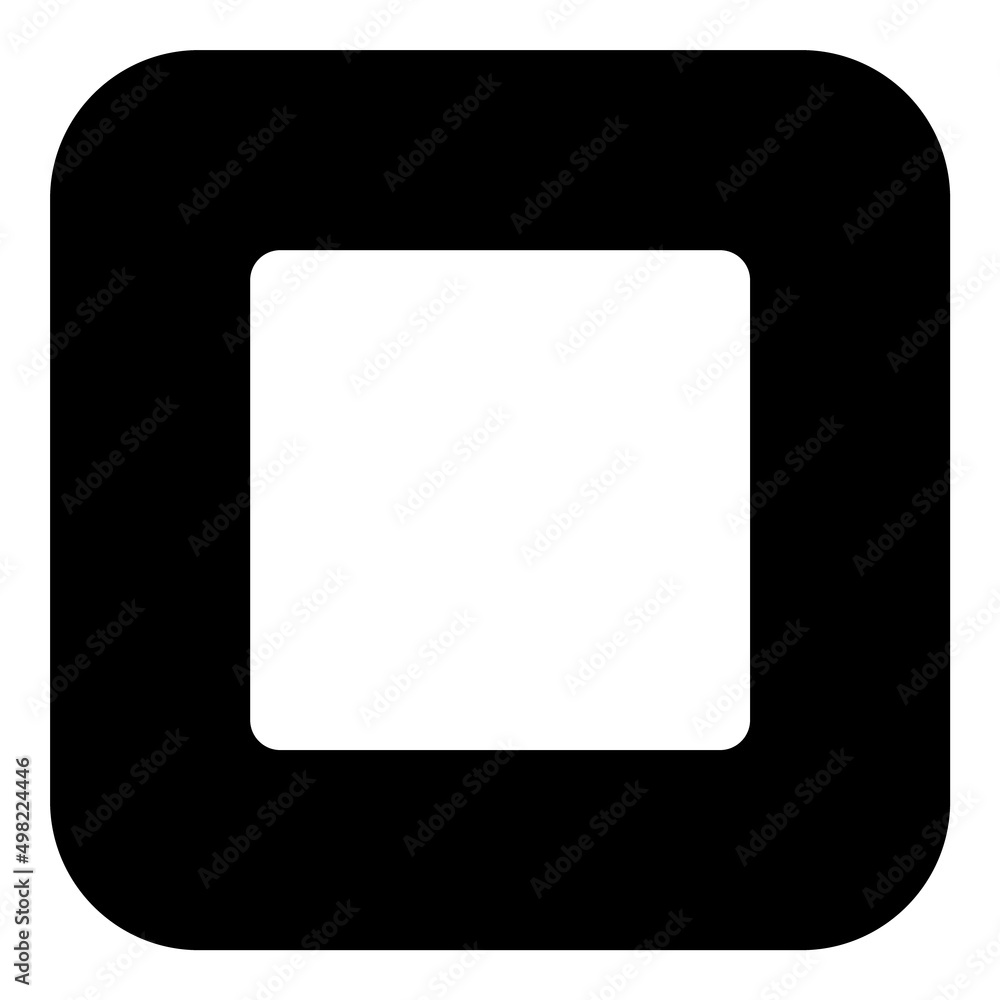 Square Flat Icon Isolated On White Background Square Flat Icon Isolated On White Background
