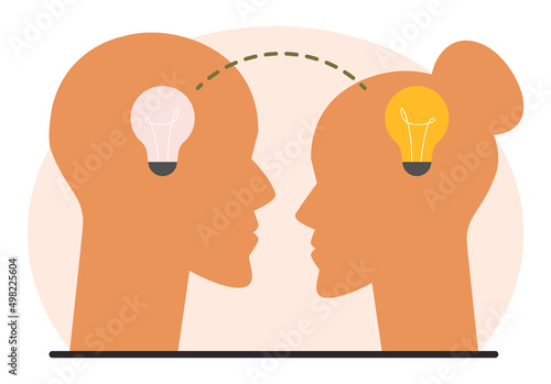 Transforming concept. Transformation metaphor, changing and evolution