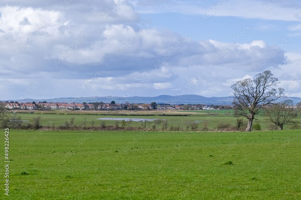 Looking up to the Town of Troon on the west coast of Scotland. Looking up to the Town of Troon on the west coast of Scotland.