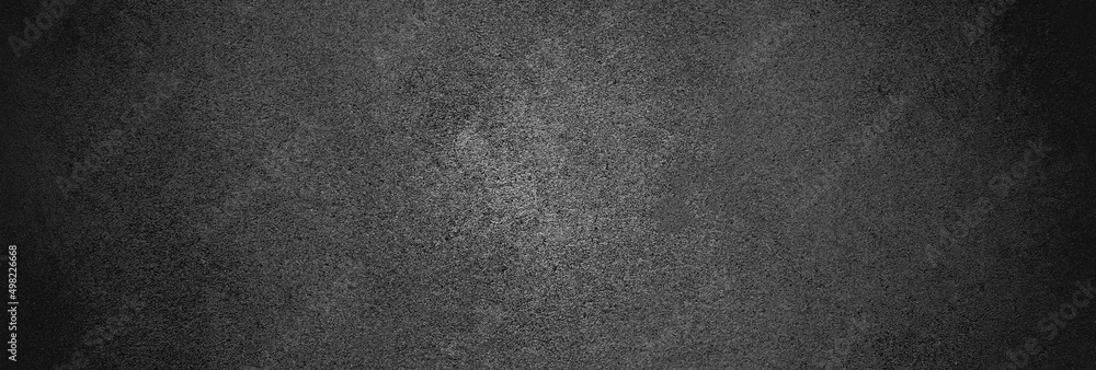 Blank grey grunge cement wall texture background, Background panorama banner long - obrazy, fototapety, plakaty 