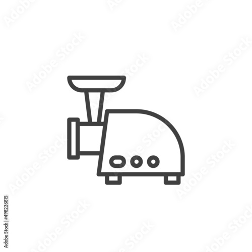 Meat grinder line icon