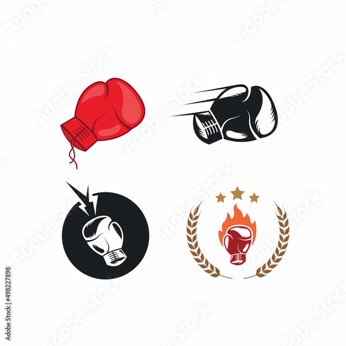 boxing gloves icon vector illustration design