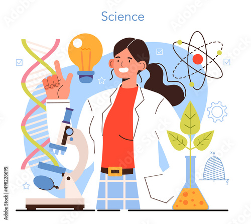 Diverse women in science. Female geological technician support scientists