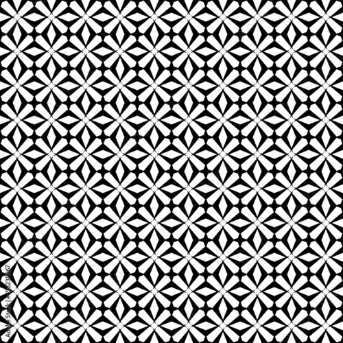 Abstract geometric seamless pattern. Black and white minimalist monochrome artwork with simple shapes.Black and White Flower of Life Sacred .Geometry Circle Pattern Abstract Background.Stylish Chaotic